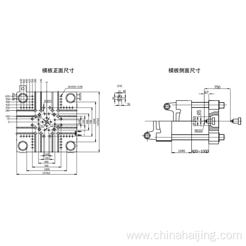 high-precision two-platen injection molding machines